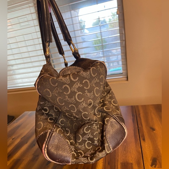 Celine Monogram Canvas Satchel Handbag Vintage - Picture 6 of 11